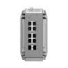 Switch de rede gerido L2 Ruijie RG-NIS3100-8GT2SFP-HP — 8× Gigabit RJ-45, 2× SFP, PoE, 12–56V DC, 20 Gbit/s, 8000 MAC, cinzento