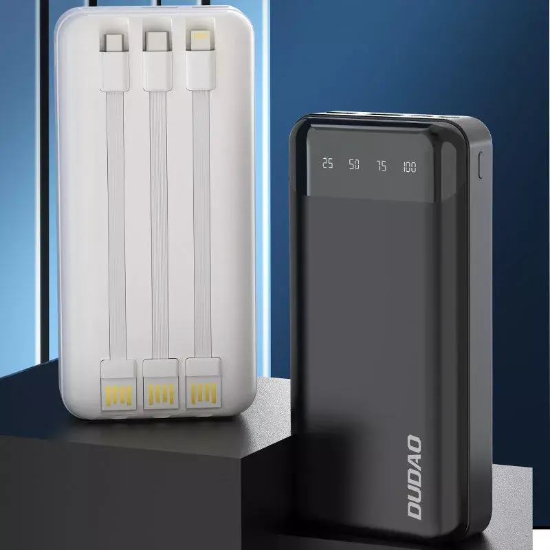 Powerbank portátil Dudao K6Pro+ 20000mAh USB Type-C + Micro-USB + Lightning