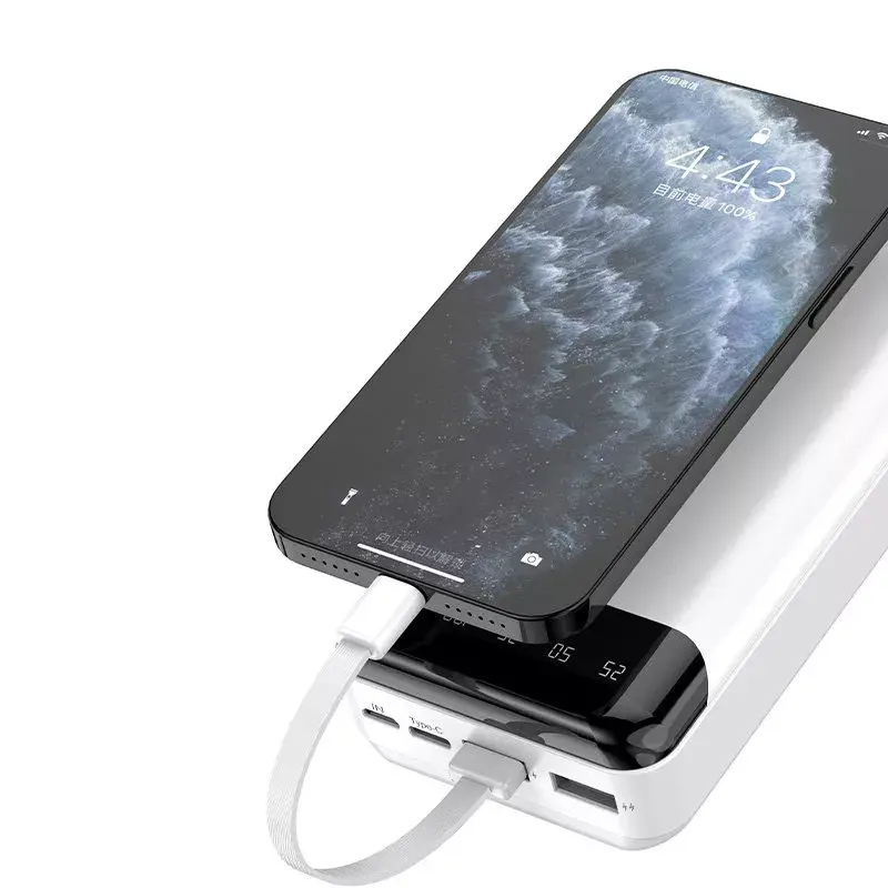 Powerbank portátil Dudao K6Pro+ 20000mAh USB Type-C + Micro-USB + Lightning