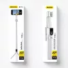 Pau de selfie Dudao F18 — suporte passivo para telemóvel, branco, ABS e alumínio