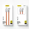 Cabo USB para Lightning Dudao L24AL — 1 m, USB-A para Lightning, laranja