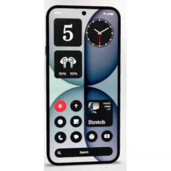 Smartphone Nothing 4a — 6,78 polegadas (17,2 cm), Snapdragon 7s Gen 4, 8 GB de RAM, 128 GB, câmara tripla de 50 MP, 5080 mAh, Dual SIM, Android 16.0, preto