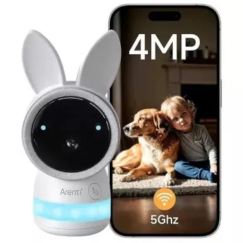 Babyphone Arenti Ainanny 4MP WiFi — câmara Wi-Fi interior de 4MP para vigilância do quarto do bebé