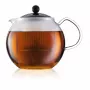 Bule de chá individual Bodum Assam 1500 ml preto transparente