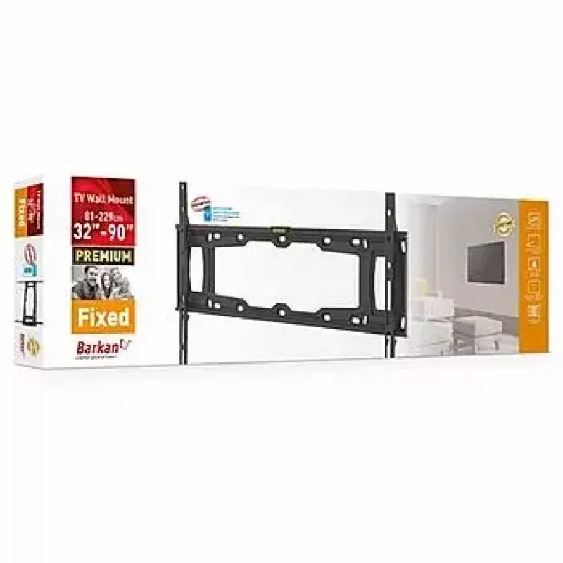 Suporte de TV Barkan Mounting Systems E400+ 2,29 m preto 60 kg