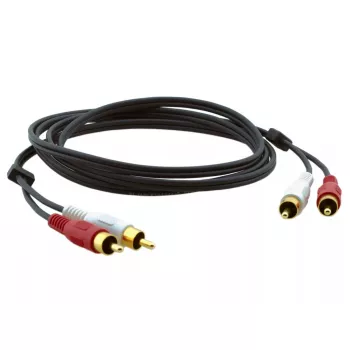 Cabo de áudio Kramer Electronics C-2RAM/2RAM-3 0,9 m 2xRCA preto