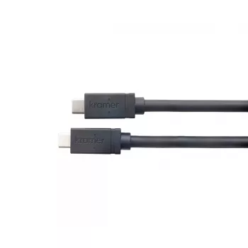 Cabo USB Kramer Electronics CA–U32/FF–15 USB 3.2 Gen 2 4,6 m USB-B USB-C preto
