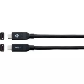 Cabo USB-C Kramer C-U32/MFF 100W PD, 4,6 m de comprimento