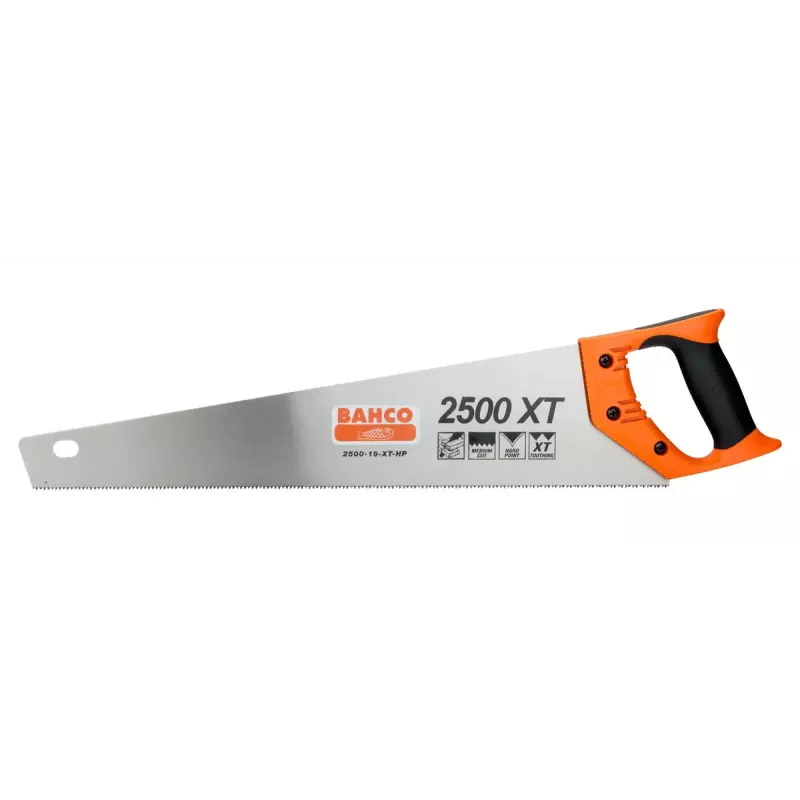 Serra de costas Bahco 2500-22-XT-HP 55 cm preto laranja aço inoxidável
