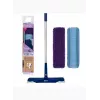 Mopa de microfibra seca e húmida Bona CA102085 azul laminado azulejo madeira