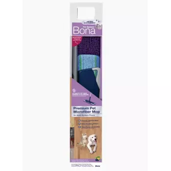 Mopa de microfibra seca e húmida Bona CA102085 azul laminado azulejo madeira