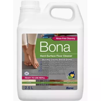 Detergente líquido Bona recarga para pavimentos de pedra azulejo painéis 2,5 L