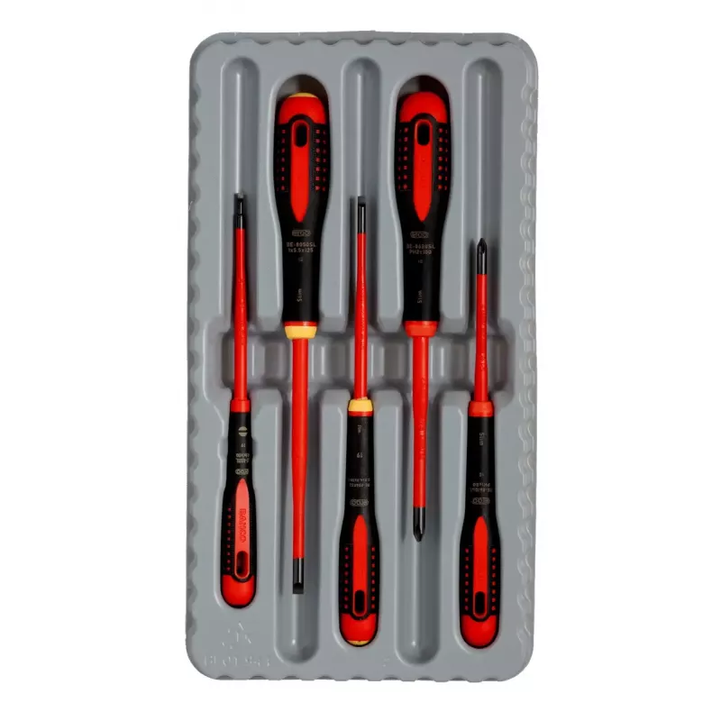 Conjunto de chaves de fendas manual Bahco BE-9881SL