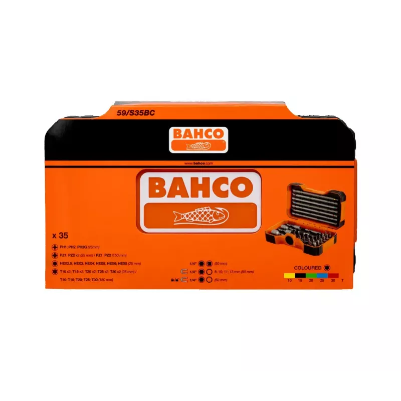 Bahco 59/S35BC conjunto de pontas, 35 un.