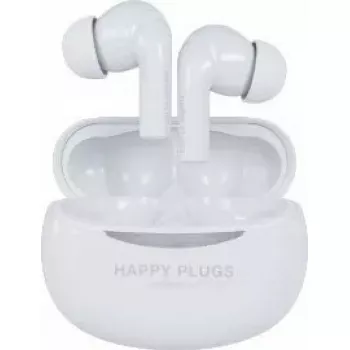 Auscultadores intra-auriculares sem fios Happy Plugs Joy Pro com ANC, branco