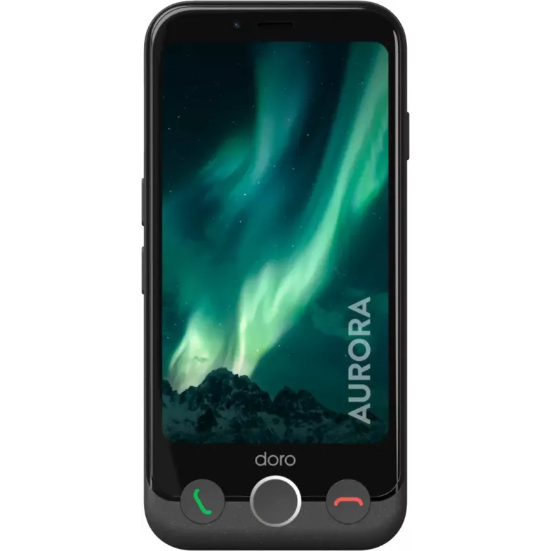 Smartphone Doro Aurora 11 4,5 polegadas Dual SIM Android 14 4 GB 64 GB 3000 mAh grafite