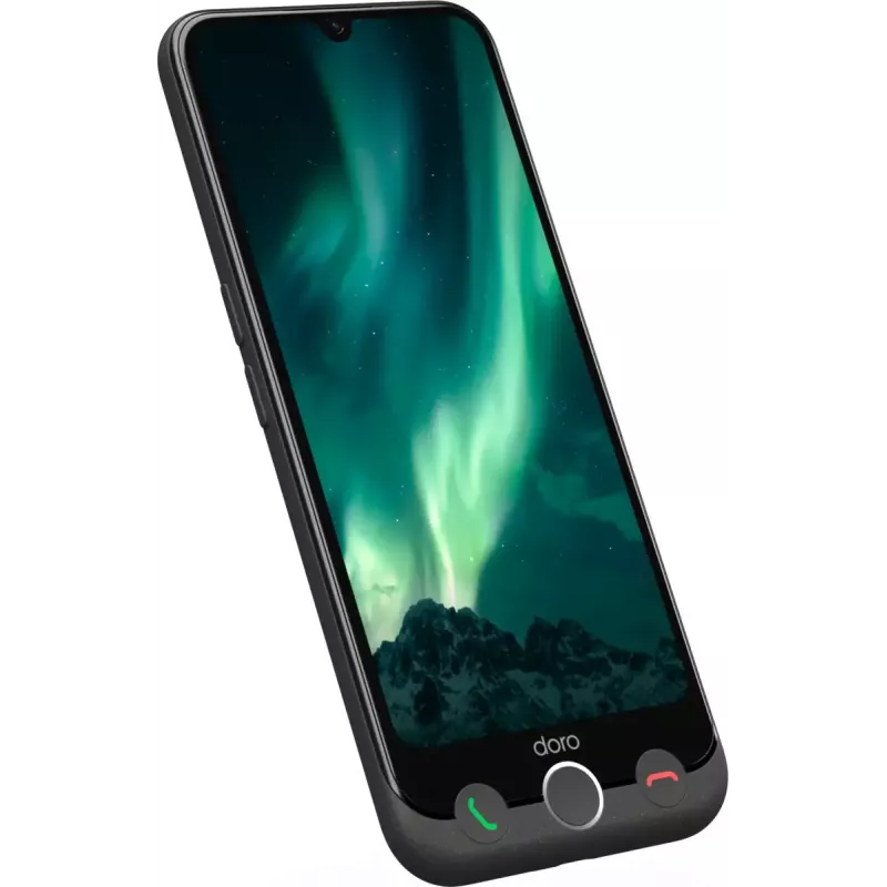 Smartphone Doro Aurora A31 6,1 polegadas Dual SIM Android 14 6GB RAM 128GB cinzento grafite