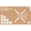 Suporte de TV Deltaco ARM-0256 139,7 cm (55 polegadas) preto
