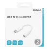 Cabo para telemóvel Deltaco USBC-1145 0,11 m branco