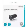 Carregador de automóvel Deltaco USB-CAR123 universal preto