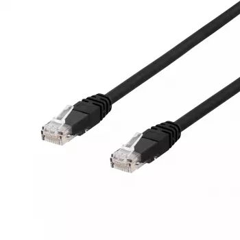 Cabo de rede Deltaco TP-620UV RJ-45 Cat6 20 m preto