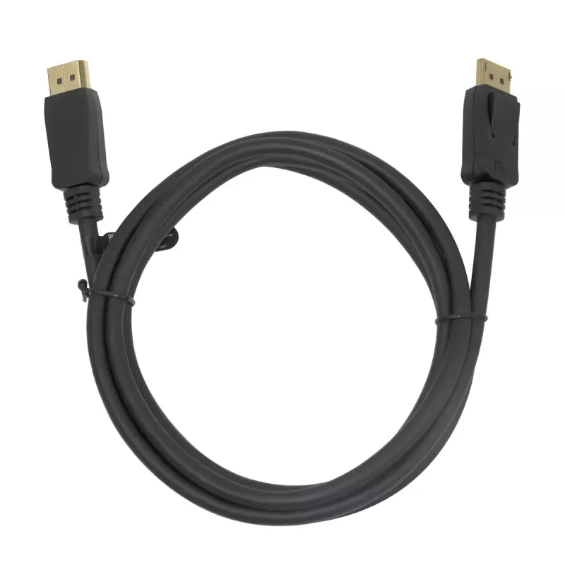 Cabo DisplayPort DELTACO DP-1020D-FLEX 2 m, DisplayPort para DisplayPort, macho–macho, preto