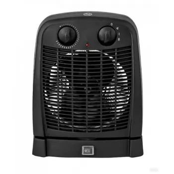 Termoventilador Emerio FH-111910.2 — 2000 W, oscilação, termostato regulável, preto