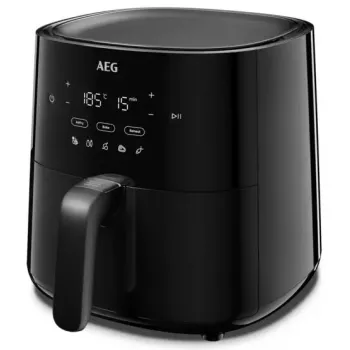 Fritadeira de ar quente AEG AAF3B, individual 3,3 L, capacidade 1,2 kg, 1350 W, controlo tátil LED, preto