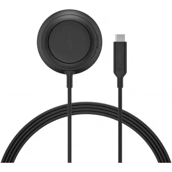 Base de carregamento sem fios Belkin UltraCharge 25W Qi2 com suporte e fonte de alimentação, preto
