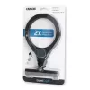 Lupa de mão Carson LumiCraft 2x, LED, a pilhas, preto, 135×23×226 mm