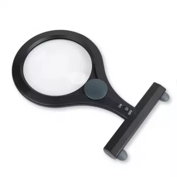 Lupa de mão Carson LumiCraft 2x, LED, a pilhas, preto, 135×23×226 mm