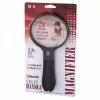Lupa Carson Split Handle HF-11 — lupa de mão 3,5×, preto/transparente, pilha AAA