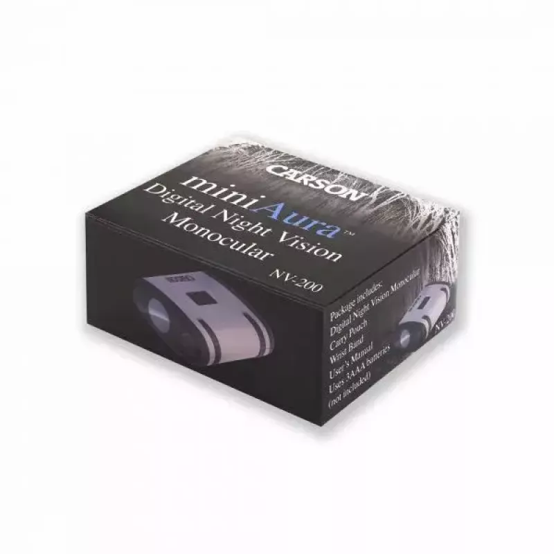 Monóculo Carson Mini Aura preto cinzento 1x ampliação 25m alcance