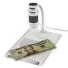 Microscópio digital Carson EFLEX 300x, ampliação 75–300×, câmara 1600×1200, cinzento/branco