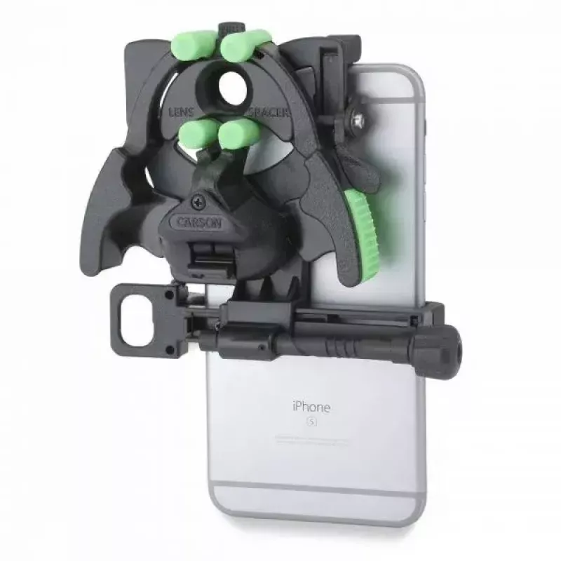 Suporte para telescópio/smartphone Carson HookUpz 2.0 largura 109 mm profundidade 58 mm altura 114 mm