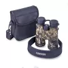 Binóculos Carson JR 10x42 BAK-4 telhado, design compacto camuflado, 127×50,8×160 mm