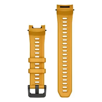 Pulseira para relógio inteligente Garmin, 22 mm de largura, amarela, comprimento 129 mm