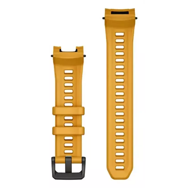 Pulseira para relógio inteligente Garmin, 22 mm de largura, amarela, comprimento 129 mm