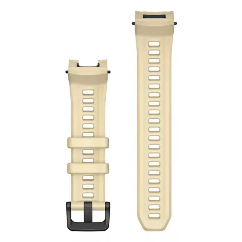 Bracelete de relógio Garmin 22 mm bege, comprimento 129 mm, compatível com smartwatches Garmin