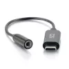 Cabo para telemóvel C2G 54426 USB-C para 3,5 mm preto 0,09 m