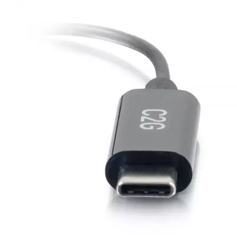 Cabo para telemóvel C2G 54426 USB-C para 3,5 mm preto 0,09 m