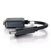 Adaptador conversor DisplayPort macho para DVI-D fêmea single-link C2G 8 polegadas preto