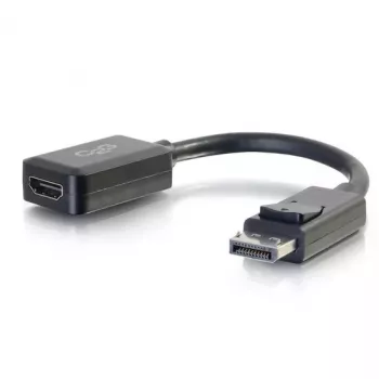 Adaptador conversor DisplayPort macho para HDMI fêmea C2G 8in preto
