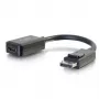 Adaptador conversor DisplayPort macho para HDMI fêmea C2G 8in preto