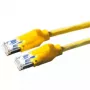 Cabo patch S/FTP Draka Comteq Cat6 amarelo 3 m