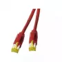 Cabo de rede Draka Comteq TM31 patch Cat6 0,5 m vermelho