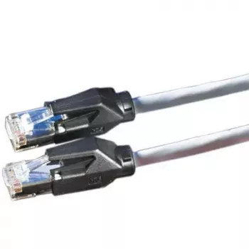 Cabo patch S/FTP Cat6 Dätwyler 0,5 m cinzento