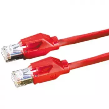 Cabo patch S/FTP Cat6 Dätwyler 21.05.0051 vermelho 5 m