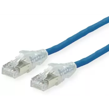Cabo de rede Dätwyler Cables 21.05.0514 azul 1 m Cat6a S/FTP