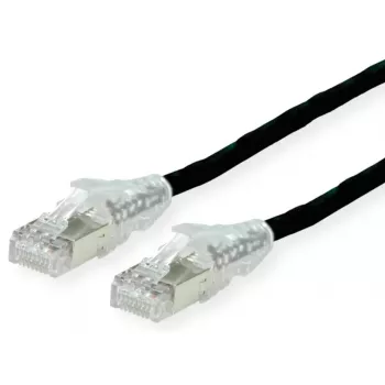 Cabo de rede Dätwyler Cables 21.05.0515 preto 1 m Cat6a S/FTP